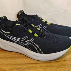 Asics Gel-Nimbus 26 Mens 15 Shoes Blue Running 1011B794 Sneaker Walking Gym